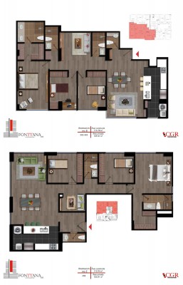 planos apartamentos fonttana 105 CGR Constructores